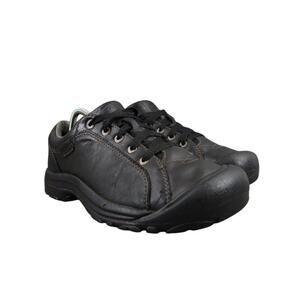 Keen Shoes Womens 10 Athletic Leather Briggs Sneaker Comfort Black Lace Up Walk
